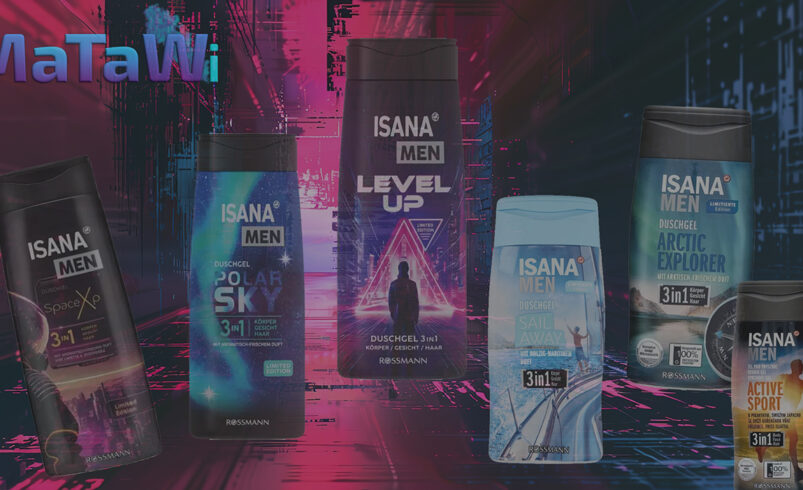 Dlaczego design żeli ISANA MEN działa? Spojrzenie grafika na produkt masowy