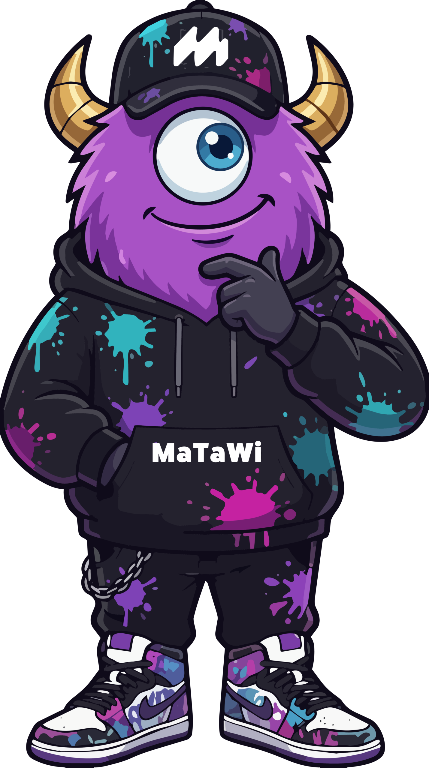 Madox — MaTaWi Monster w pozie myślącej