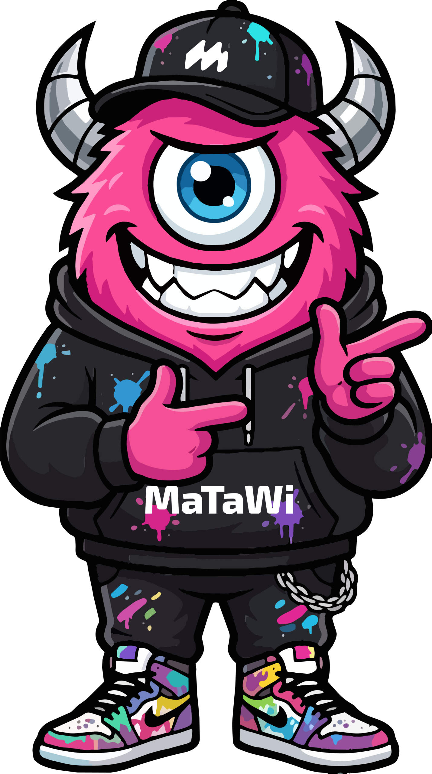 Taffy — MaTaWi Monster wskazujący na realizacje